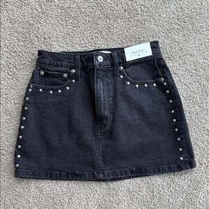 Abercrombie & Fitch Black Embellished Mini Skirt